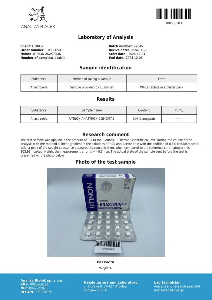Anastron 500 Utinon